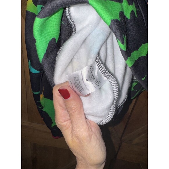 Lisa Frank Sweatshirt Womens Sz M Lisa Freak Full Moon Tie Dye Crewneck Cropped - Picture 7 of 7